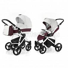 Esspero Grand Newborn Lux 2 в 1 Maroon leatherette (шасси White)