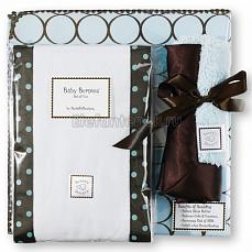 SwaddleDesigns Подарочный набор для новорожденного Gift Set Blue w/BR Mod C