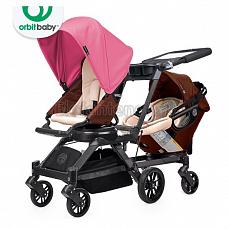 Orbit Baby G3 Growing Family (коляска для погодок) Mocha - капюшон Raspberry