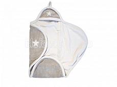 Jollein  Флисовое одеяло-конверт Star sand/off-white (Песочный/молочный (звезда))