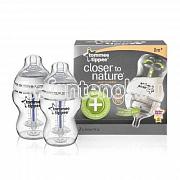 Tommee Tippee Антиколиковая бутылочка 260 мл с индикатором температуры ( 2 штуки в упаковке)