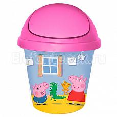 Plastik Репаблик детская мусорная корзина Свинка Пеппа Розовый