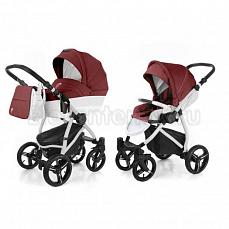 Esspero Grand Newborn Lux 2 в 1 Cherry leatherette (шасси Grey)