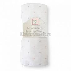 SwaddleDesigns Пеленка детская тонкая Маркизет PK/Sterling Lt Dot