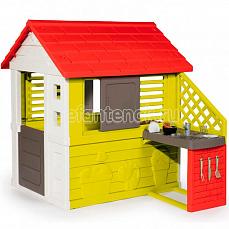 Smoby Игровой домик с кухней (арт.810713) (Смоби) Красный