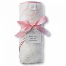 SwaddleDesigns Полотенце с капюшоном Hooded Towel Organic Pink Mod on IV