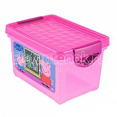Plastik Репаблик ящик Свинка Пеппа для хранения мелочей, 5,1л Розовый