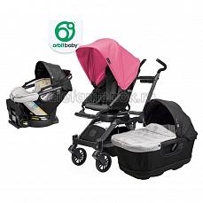 Orbit Baby G3 коляска 3 в 1  Black - капюшон Raspberry