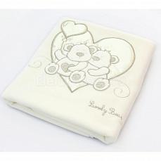 Fiorellino Lovely Bear покрывало флисовое 110x75  крем