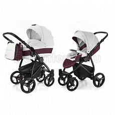 Esspero Grand Newborn Lux 2 в 1 Maroon leatherette (шасси Black)