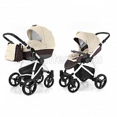 Esspero Grand Newborn Lux 2 в 1 Cream leatherette (шасси White)