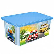 Plastik Репаблик ящик для хранения игрушек X-BOX Sity Cars, 12л Цвет не выбран