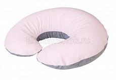 Ceba Baby Подушка для кормления Mini pink-grey велюр W-701-000-014