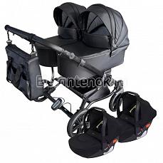 Mikado Tween с автокреслами (Микадо Твин) 02 черная кожа