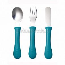 Beaba Set of 3 Cultery Inox BLUE