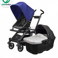 Orbit Baby G3 коляска 2 в 1 Black - капюшон Blueberry