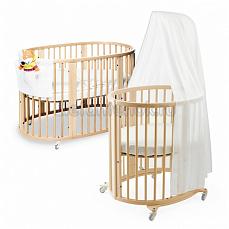 Stokke Sleepi детская кроватка + колыбель натуральный