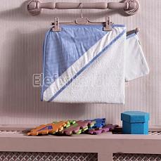 Kidboo Little Farmer полотенце-уголок + варежка Blue