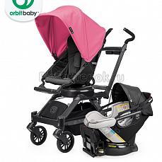 Orbit Baby G3 2 в 1 (прогулка + кресло с базой) Black - капюшон Raspberry