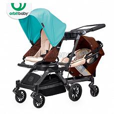 Orbit Baby G3 Growing Family (коляска для погодок) Mocha - капюшон Teal