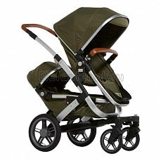 Joolz Geo twin 2 в 1 (2 люльки, 2 сиденья) Earth Turtle green