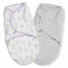 Summer Infant SwaddleMe Organic 2 шт. ловец-снов-сиреневый-серый