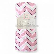 SwaddleDesigns Пеленка детская тонкая Маркизет Pink Chevron Chevron