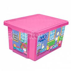 Plastik Репаблик ящик для хранения игрушек X-BOX Свинка Пеппа, 17л Розовый
