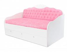 ABC-KING Фея кровать-диван без ящика и матраса Розовый ткань 90*160