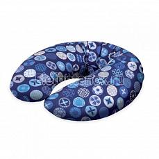 Ceba Baby Подушка для кормления Mini Circles blue трикотаж  W-702-071-162