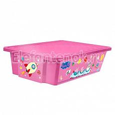 Plastik Репаблик ящик для хранения игрушек X-BOX Свинка Пеппа, 30л, на колесах Розовый