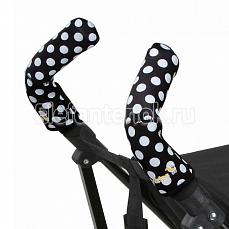 CityGrips Чехлы на ручки для коляски-трости Polka-dot black