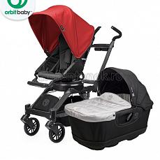 Orbit Baby G3 коляска 2 в 1 Black - капюшон Red