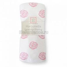 SwaddleDesigns Пеленка детская тонкая Маркизет Pink Rose