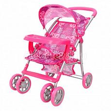 Rich Toys 9304-BWT Кукольная коляска цветы гибискуса розовый