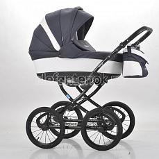 Mr Sandman Voyage Premium 50% кожа 2 в 1 Белый Перфорированный - Темно-Синий