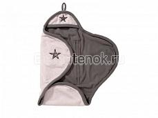 Jollein  Флисовое одеяло-конверт Star grey/Anthracite (Серый/антрацит (звезда))