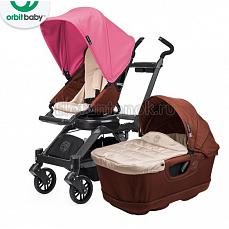 Orbit Baby G3 коляска 2 в 1 Mocha - капюшон Raspberry