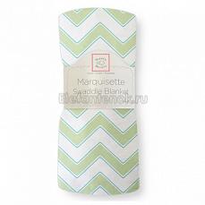 SwaddleDesigns Пеленка детская тонкая Маркизет Kiwi Chevron