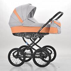 Mr Sandman Voyage Premium 50% кожа 2 в 1 Персиковый Перфорированный - Серый