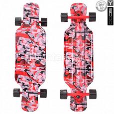 Y-SCOO 408-B Скейтборд Y-SCOO Longboard Shark TIR 31" пластик 79х22 с сумкой Цвет не выбран