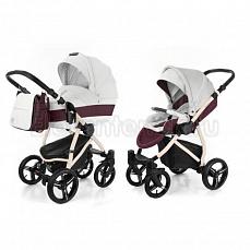 Esspero Grand Newborn Lux 2 в 1 Maroon leatherette (шасси Beige)