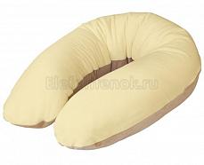 Ceba Baby Подушка для кормления Multi велюровая yellow-beige велюр W-703-000-143