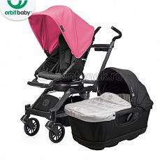 Orbit Baby G3 коляска 2 в 1 Black - капюшон Raspberry