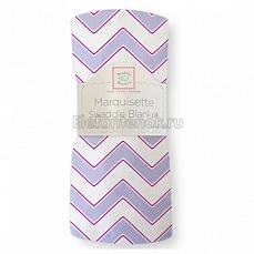 SwaddleDesigns Пеленка детская тонкая Маркизет Lavender Chevron