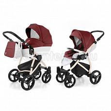 Esspero Grand Newborn Lux 2 в 1 Cherry leatherette (шасси Beige)