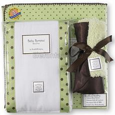 SwaddleDesigns Подарочный набор для новорожденного Gift Set LM w/ Brown Dot