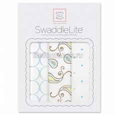 SwaddleDesigns Набор пеленок SwaddleLite Paisley Blue