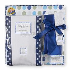 SwaddleDesigns Подарочный набор для новорожденного Gift Set Navy Dots & Stars