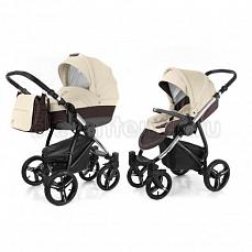 Esspero Grand Newborn Lux 2 в 1 Cream leatherette (шасси Chrome)